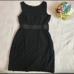 Black lace detail fancy dress